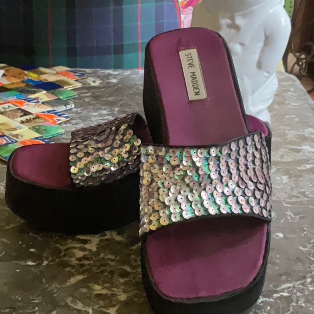 Steve Madden Platform Slides - image 1